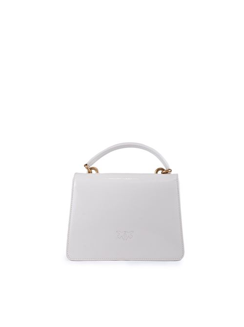 Borsa Mini Love One Top Handle Light effetto pelle lucida bianco PINKO | 100071 A1UVZ14Q